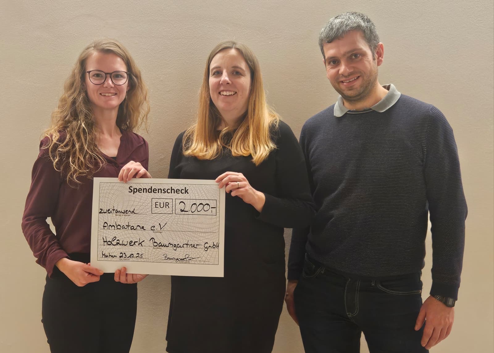 Spende Holzwerk Baumgartner 2025